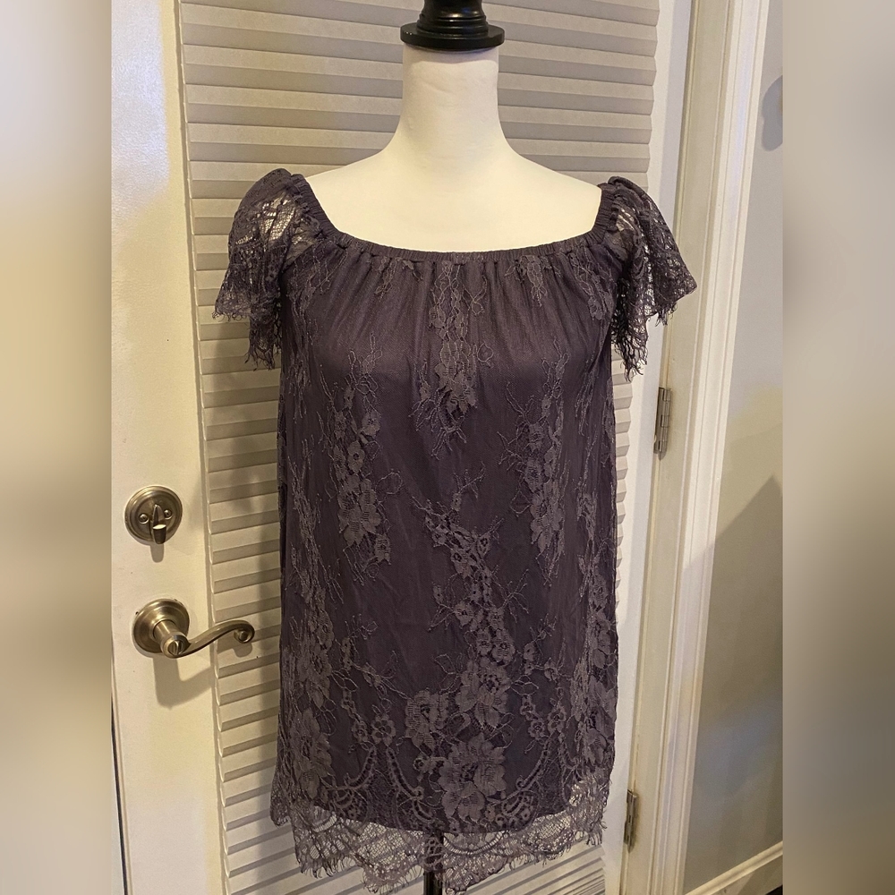 American Eagle Outfitters Purple Lace Dress